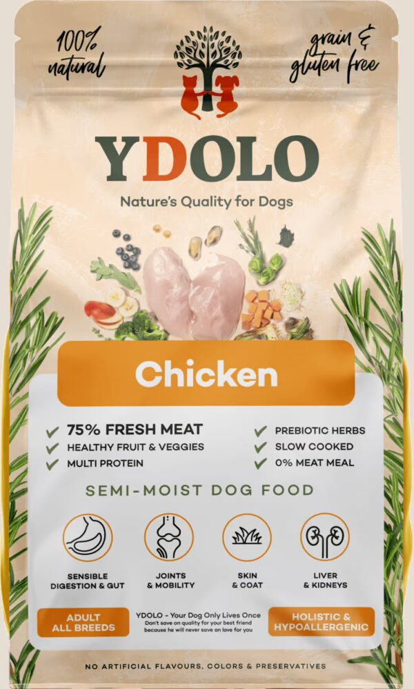 Ydolo semi moist hondenvoer Chicken