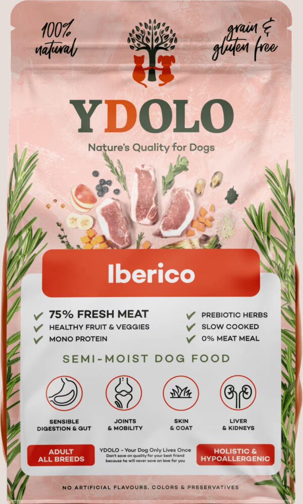 Ydolo semi moist hondenvoeding iberico